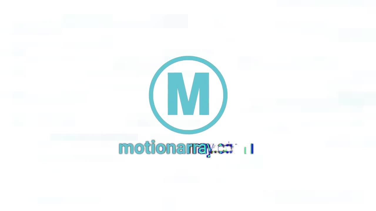 动态毛刺徽标素材库精选AE模板