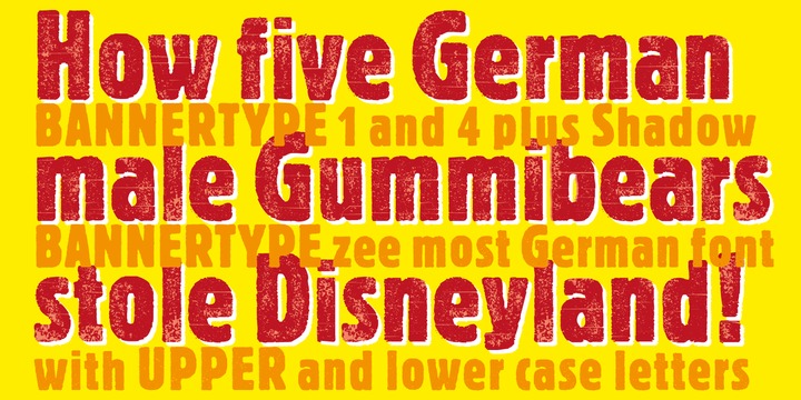 Bannertype Font Family素材之家精选英文字体