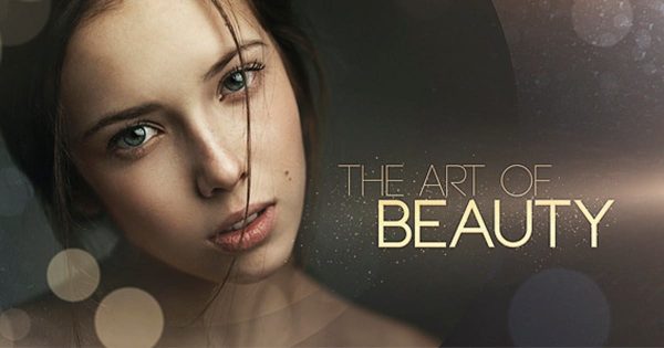 时尚魅力金色粒子视频素材库精选AE模板 The Art of Beauty