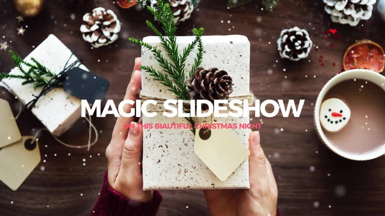 圣诞快乐幻灯片素材库精选pr模板