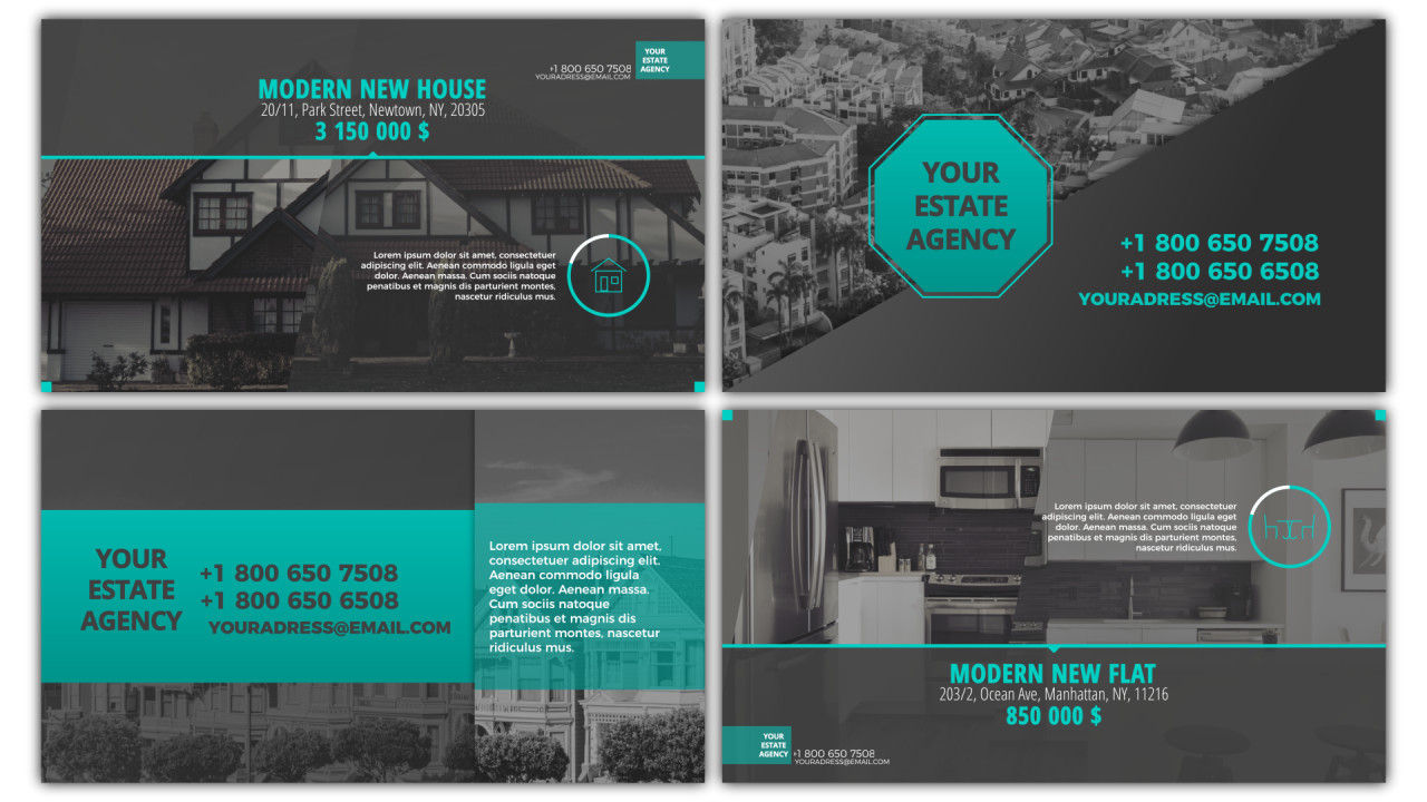 房地产宣传文本动画过渡素材库精选pr模板