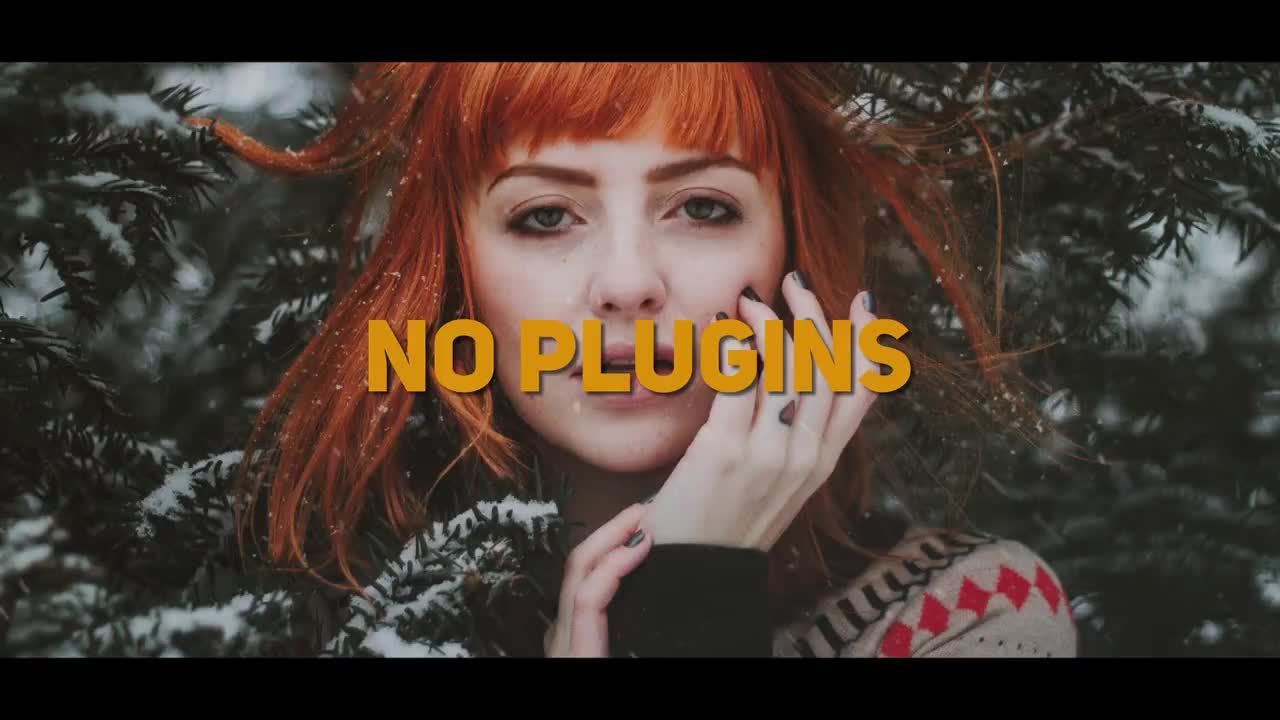 冬季快速动态动画视频素材库精选pr模板