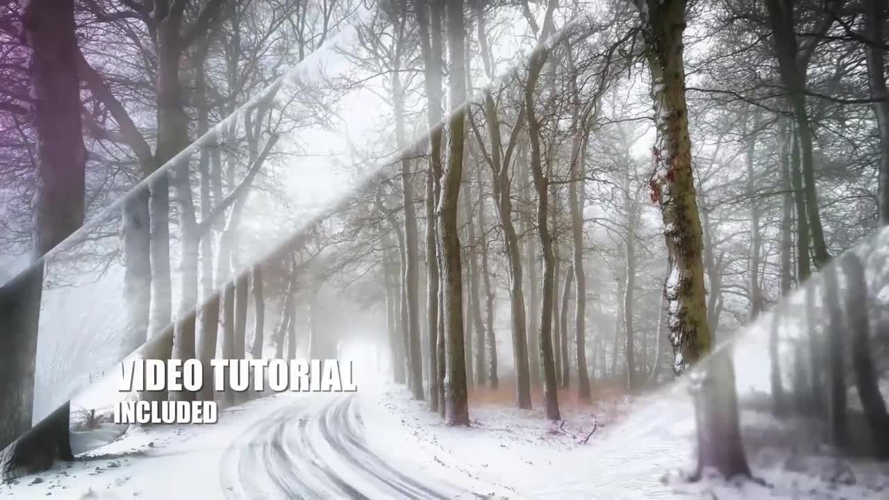 冰霜效果广告幻灯片素材库精选AE模板