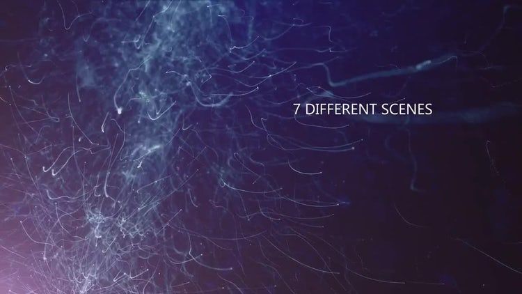 优雅时尚的流动粒子标题素材库精选AE模板