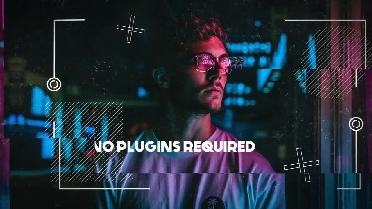 快速标题介绍城市宣传图文幻灯片片头素材库精选AE模板