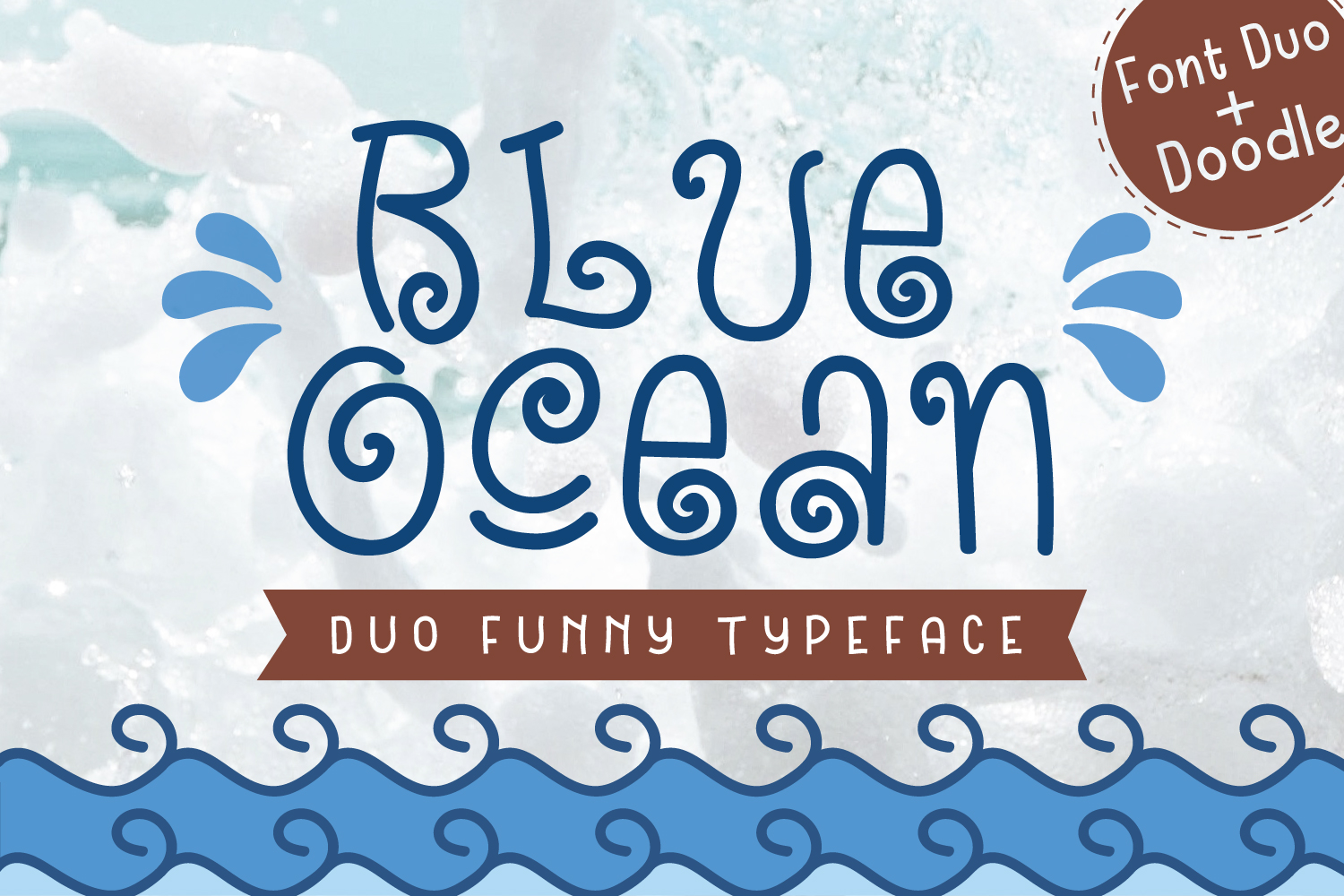 Blue Ocean – Cute and Funny Font插图