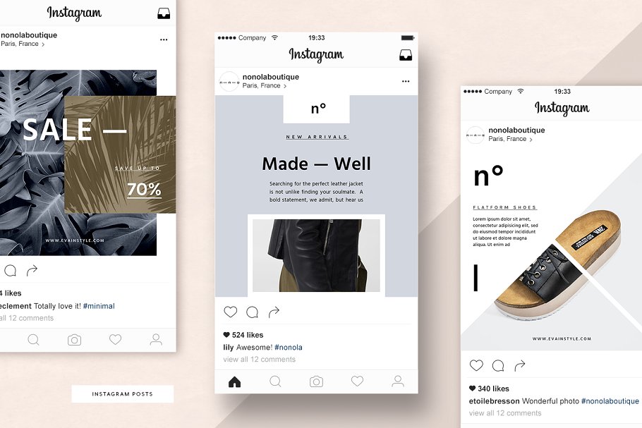 时尚主题社交媒体贴图模板素材库精选 Fashion Social Media Pack • Éva插图(2)
