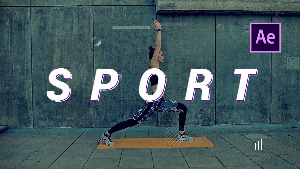 现代的运动电影转场素材库精选AE模板