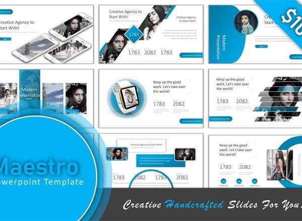 简约、现代的高逼格ppt模版