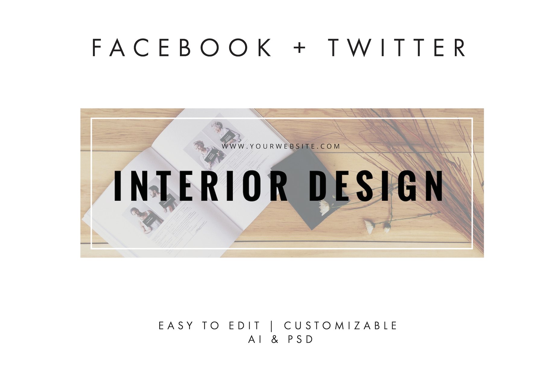 社交媒体博客图片插图模板素材库精选 Social Media Banner – Bold插图(4)