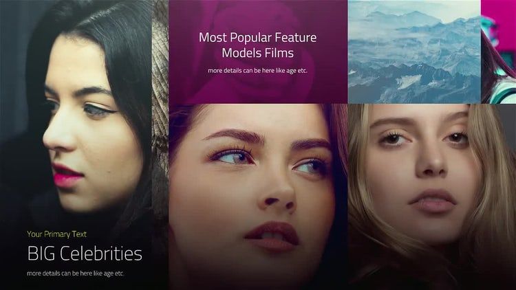 干净精美的照片开场白素材库精选AE模板