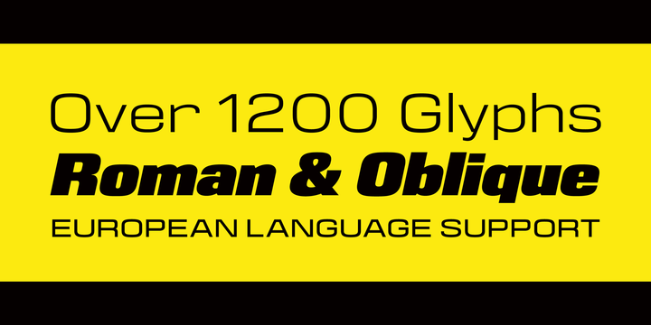 Eurocine Font Family插图