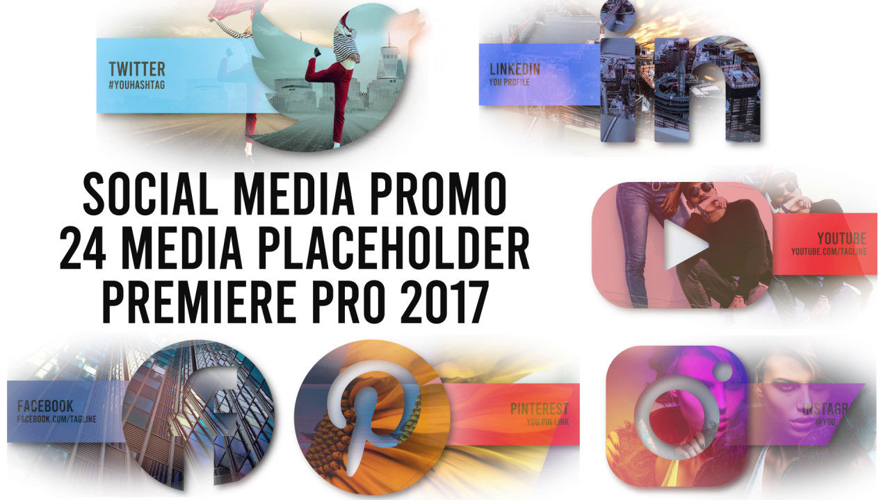 简约的社交媒体照片pr介绍模板素材