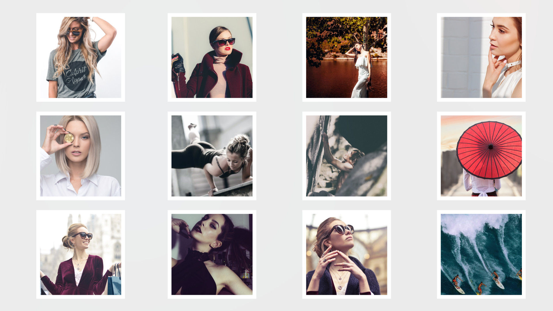 干净优雅的旅游度假照片展示素材库精选AE模板