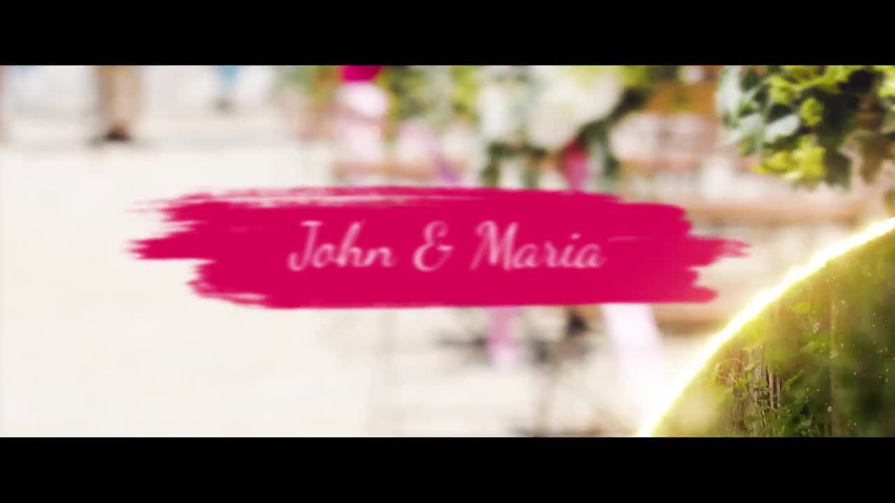 12个精美婚礼幻灯片动画PR模板