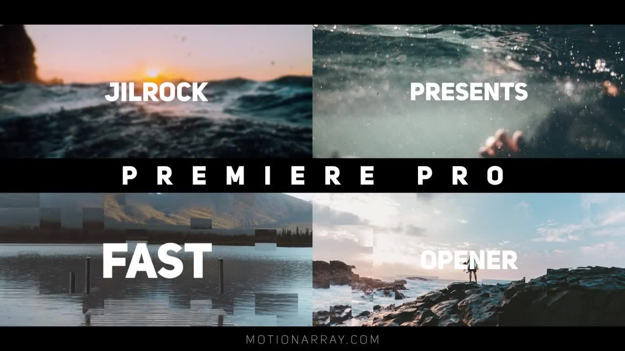 简洁有节奏的开场动画素材库推荐PR模板