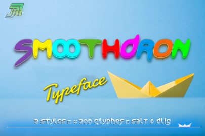 JVNE Smoothdron Font素材之家精选英文字体