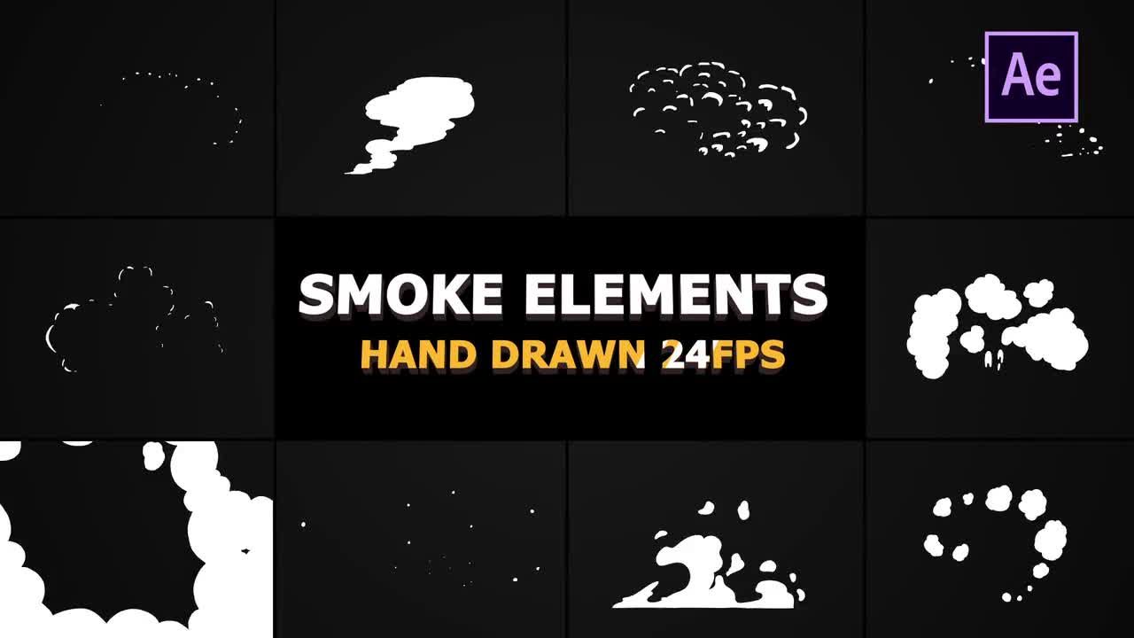 烟雾元素过渡效果素材库精选AE模板