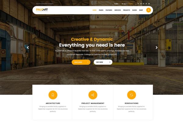 建筑基建企业多功能网站HTML模板素材库精选 Construction Corporate Multipurpose Template