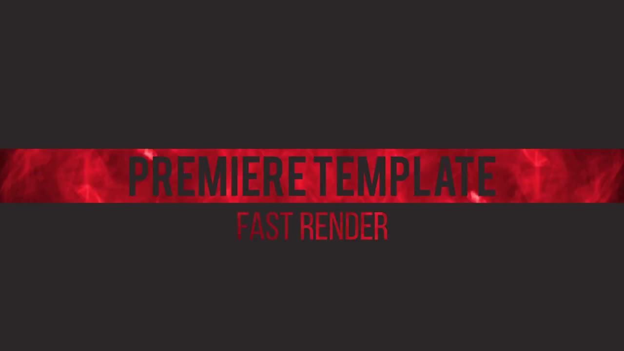 烟雾火焰流动标题素材库推荐Pr模板