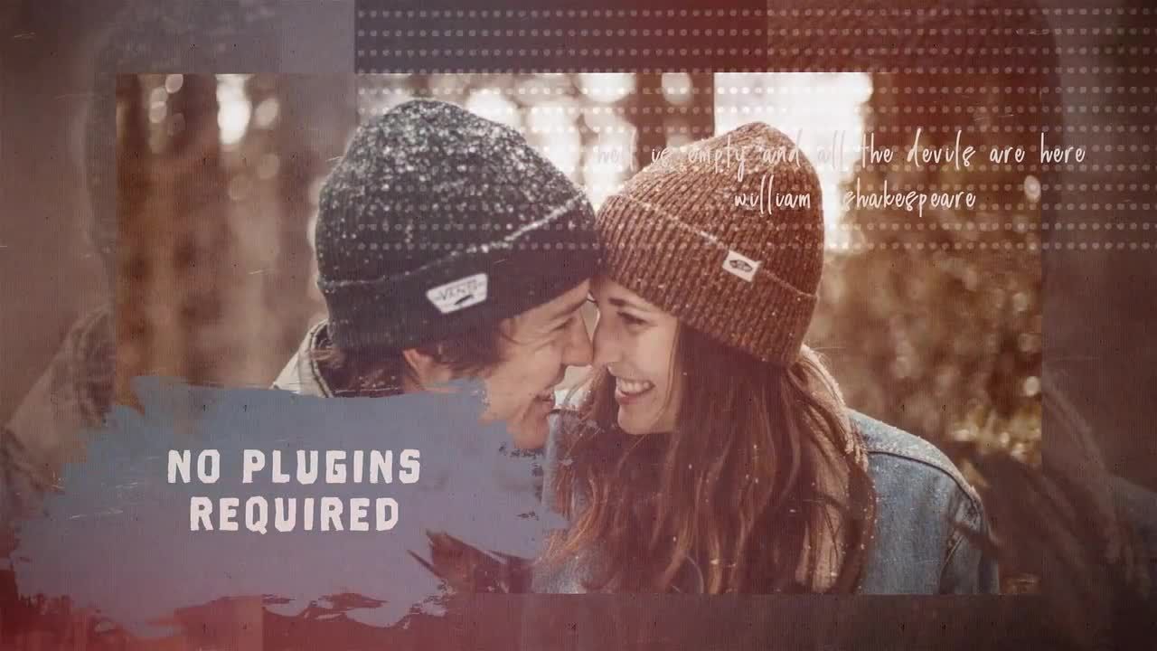 婚礼浪漫情感启发幻灯片素材库精选AE模板