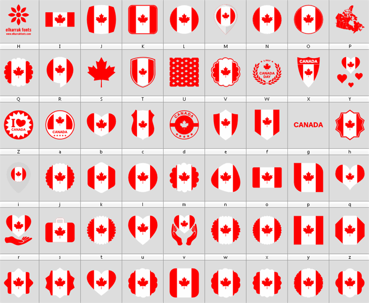 Font Canada Color font插图 Font Canada Color font插图