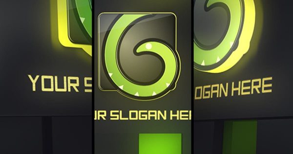 3D灯光金属特效logo演示素材库精选AE模板 Cinematic Logo Reveal