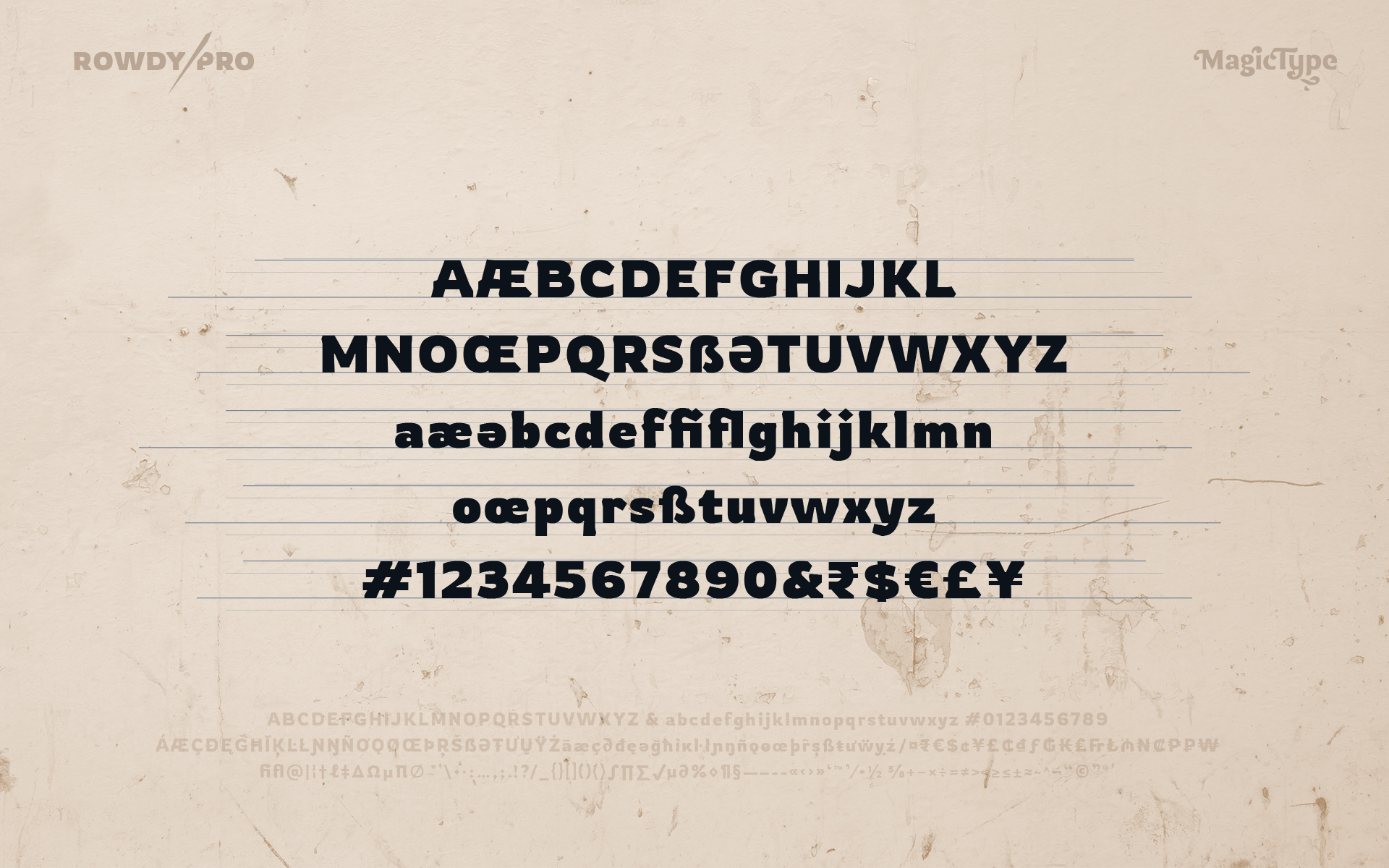 Rowdy Pro Font Family插图5