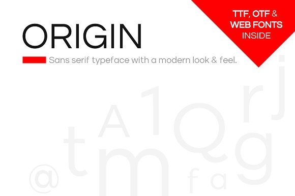 ORIGIN – Modern Typeface + Web Fonts素材之家精选英文字体