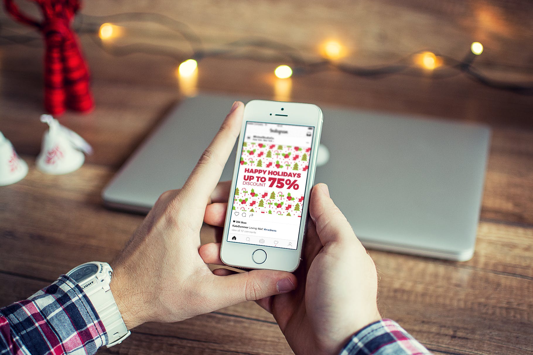 圣诞节主题社交促销素材库精选广告模板合集v4 Christmas Social Media Posts V4插图(4)