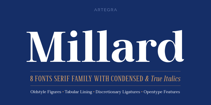 Millard Font Family素材之家精选英文字体