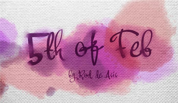 Fifth Of Feb font插图