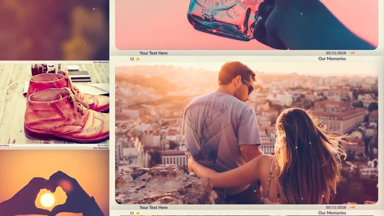 照片拼贴展示PR动画模板