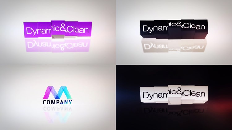 动态文本动画徽标展示素材库精选AE模板