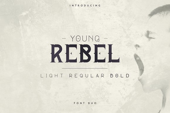 Young Rebel Font Duo素材之家精选英文字体