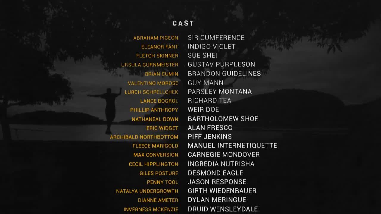 经典电影作品结尾素材库精选AE模板