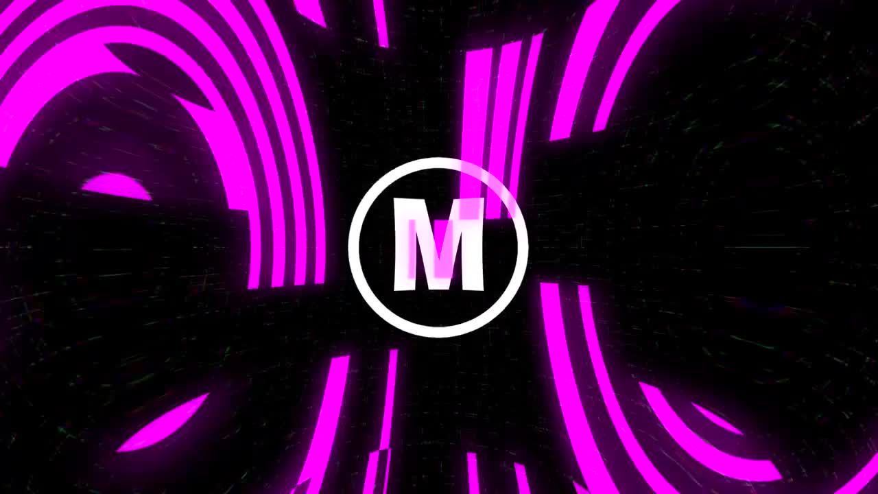 酷炫扭曲和故障效果数字徽标显示素材库推荐PR模板