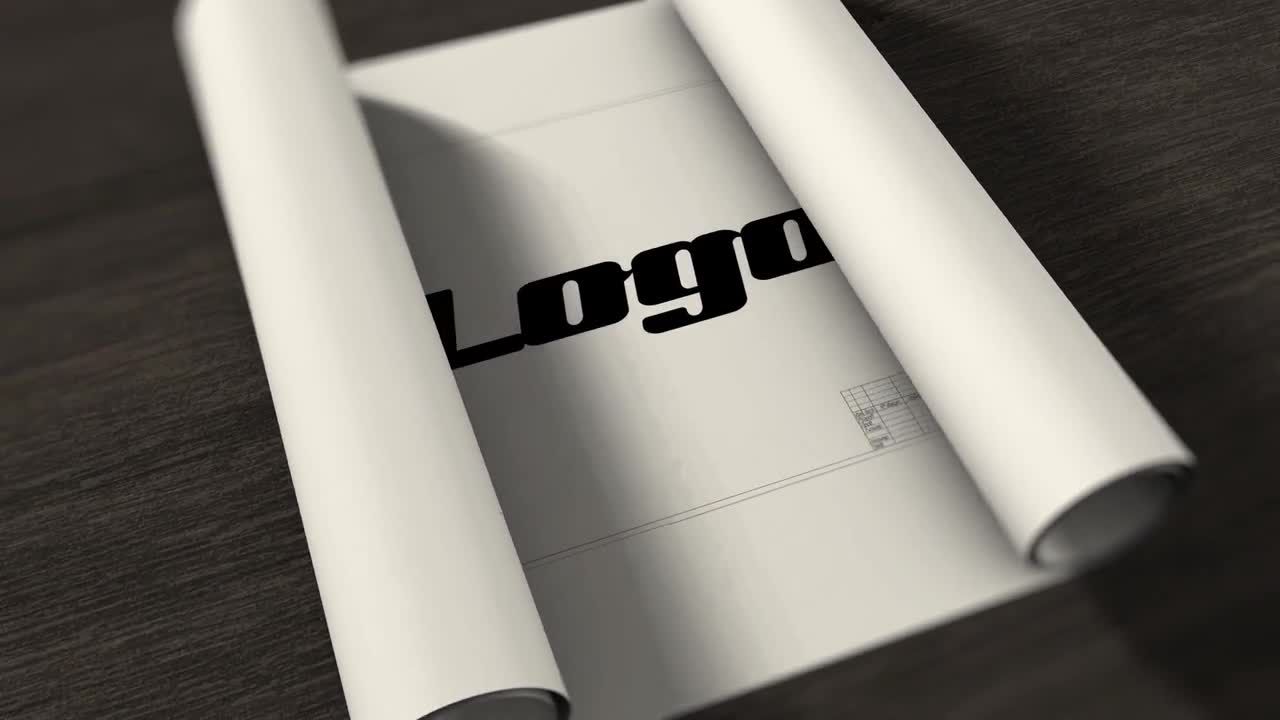 绘画工程建筑蓝图文字LOGO特效展示素材库精选AE模板