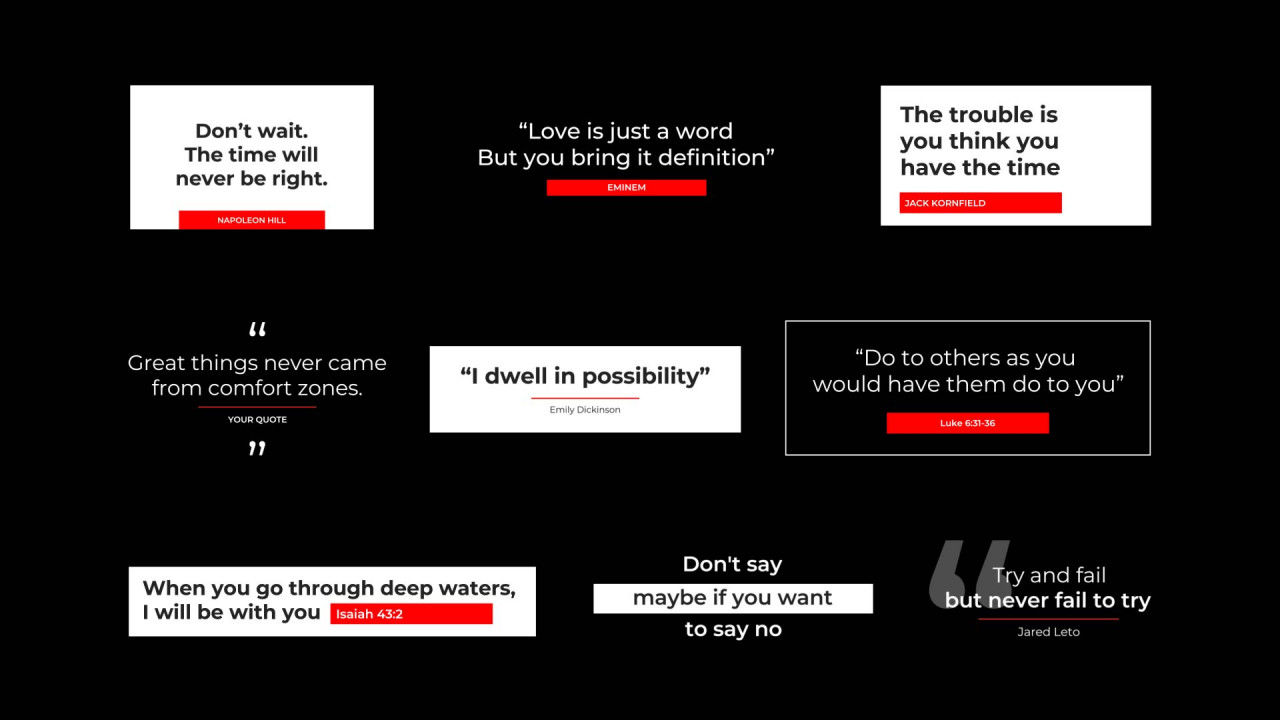 9个全屏标题动画素材库精选AE模板