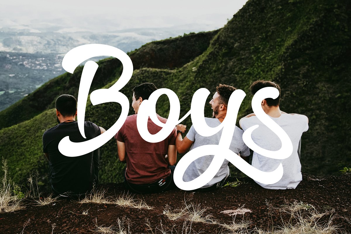 The Rainbow modern calligraphy font插图1