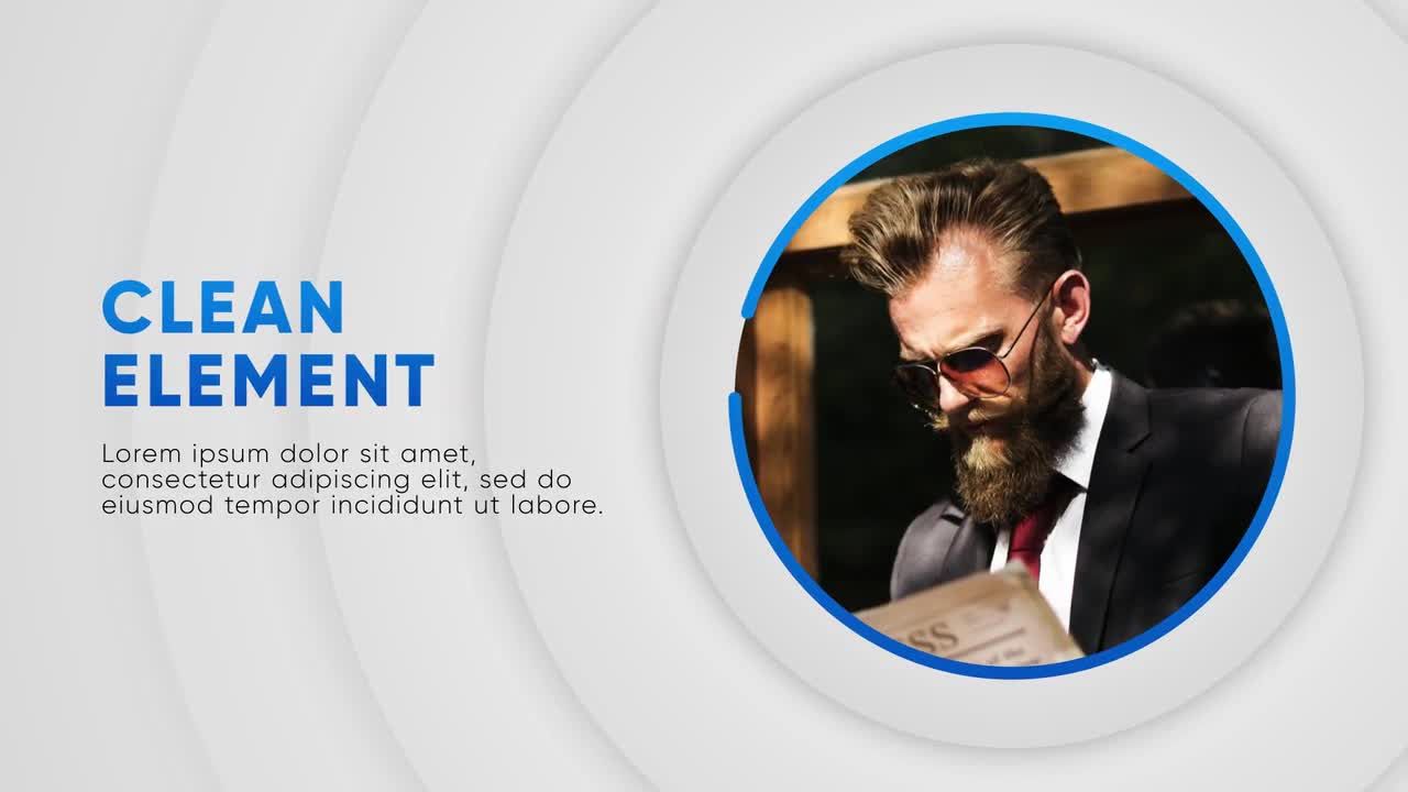 简洁引人注目的企业介绍素材库精选AE模板