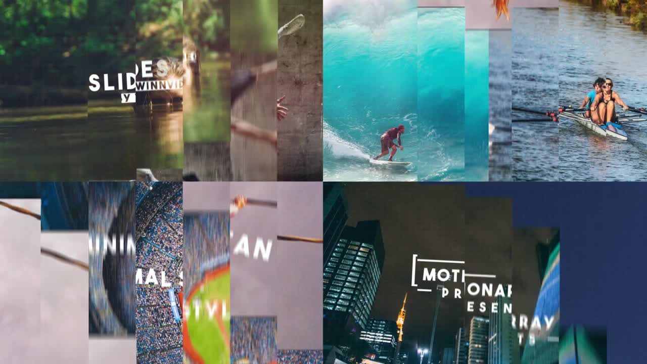 动态文本动画和时尚的过渡效果素材库精选AE模板