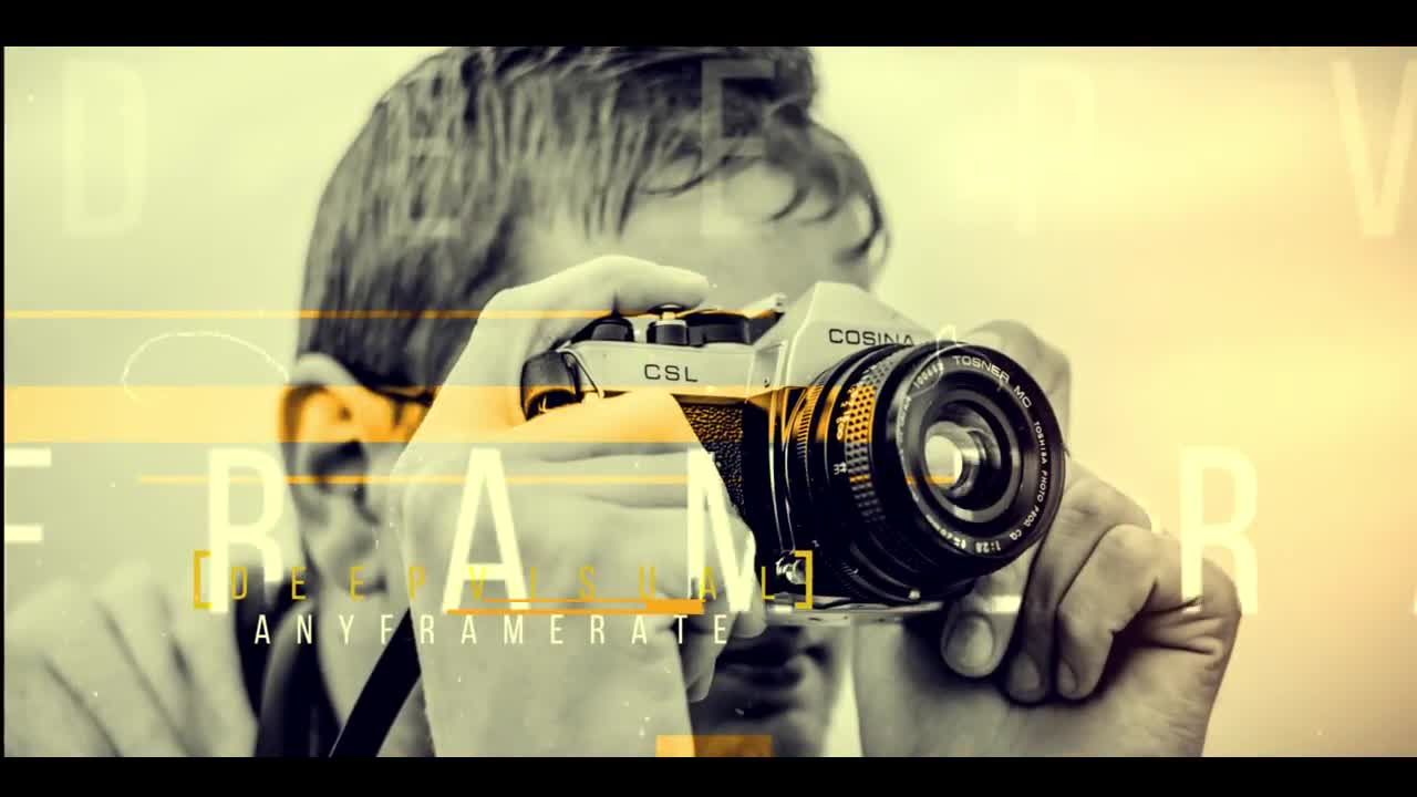 时尚复古的电影风格开场白素材库精选AE模板