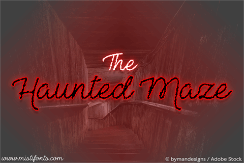 The Haunted Maze font素材之家精选英文字体