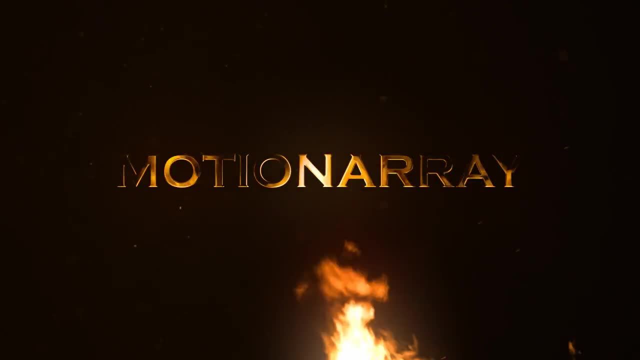 爆炸燃烧标志显示素材库精选AE模板