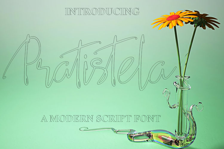 Pratistela Regular Font插图