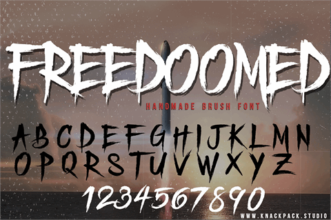 Freedoomed Demo font素材之家精选英文字体