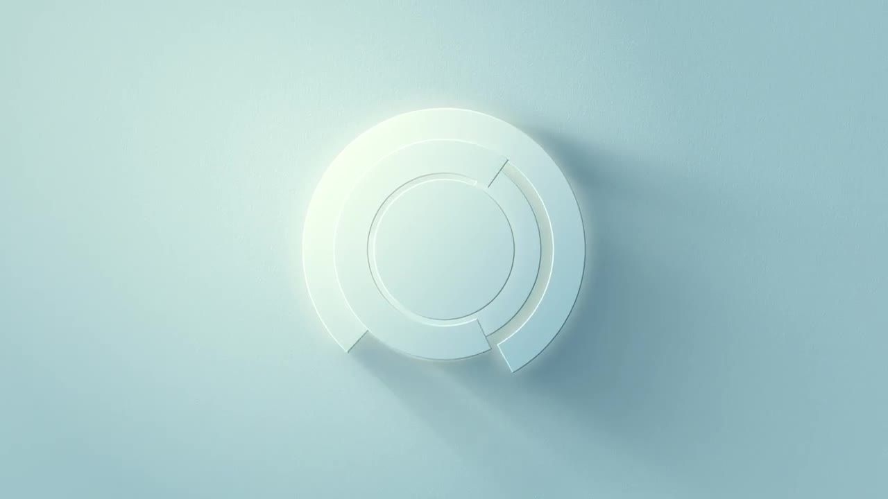 白色简约风格prlogo模板