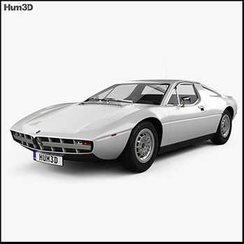 玛莎拉蒂Maserati Merak 1972 素材之家精选3D模型