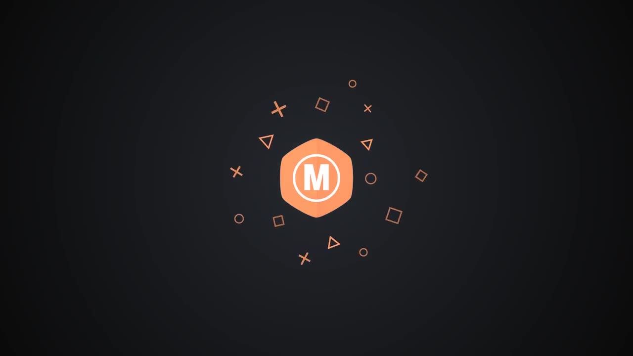 简单时尚的动画标识素材库精选AE模板